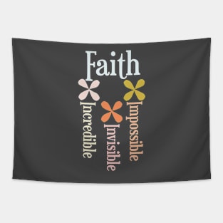 Faith Retro Floral Tapestry