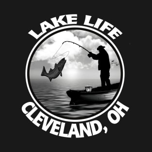 Cleveland Ohio Lake Life Fishing Walleye Perch Bass Fish T-Shirt