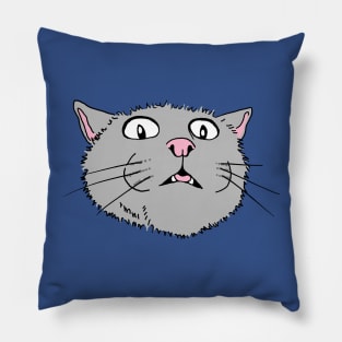 Shocked Cat Shirt Pillow