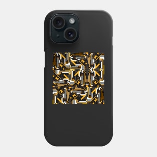 Futuristic Blocks Seamless Geek Pattern Phone Case