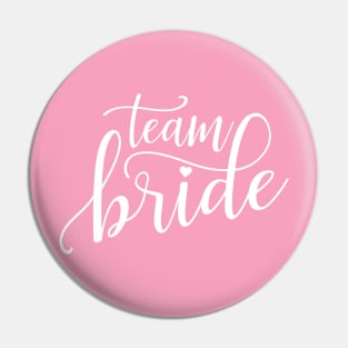 Simple Team Bride Wedding Calligraphy Pin