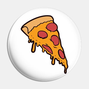 Pepperoni Pizza - Digital art Pin