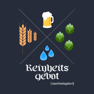 German Beer Purity Law Reinheitsgebot T-Shirt