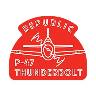 P-47 Thunderbolt neon red T-Shirt