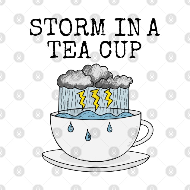 Storm In A Tea Cup Weather Meteorologist Funny by doodlerob