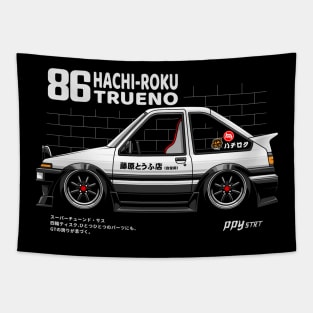 AE86 INITIAL D CHIBI STYLE - PAPAYA STREEETART Tapestry