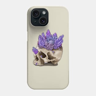 Amethyst Skull Phone Case