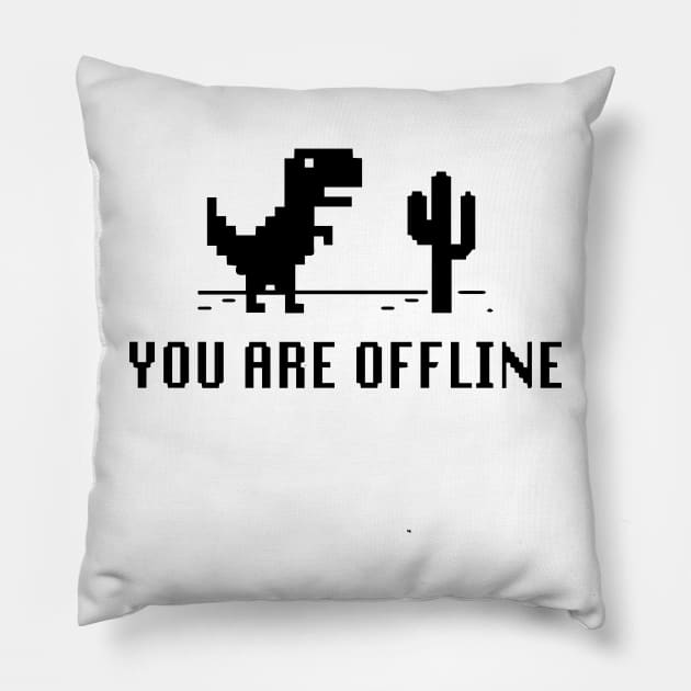 You are Offline Pillow by timegraf