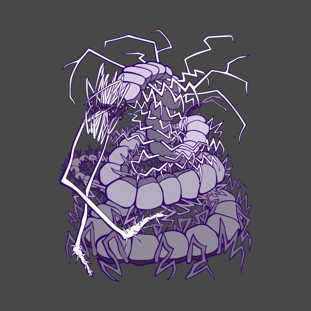 Scary Scolopendra by ATX-sketch