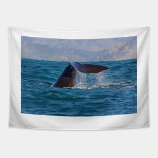 Whale Diving 3 Tapestry