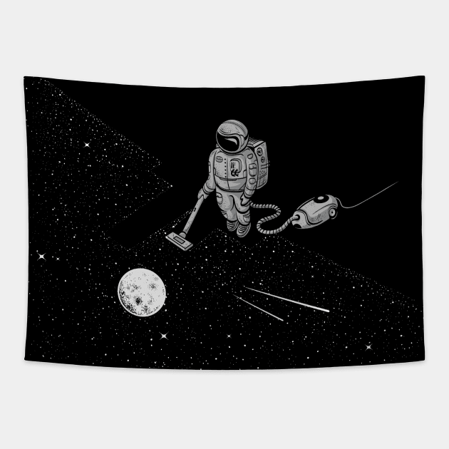 Space Cleaner Tapestry by RobertRichter