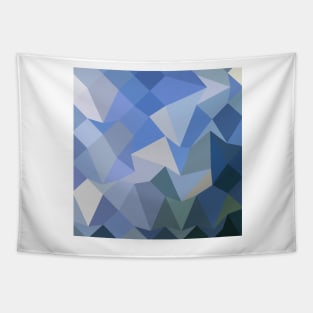 Carolina Blue Abstract Low Polygon Background Tapestry