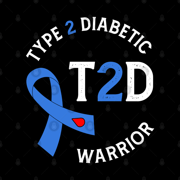 Defy & Triumph: Type 2 Diabetic Warrior Merchandise by Afrinubi™