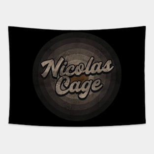 RETRO BLACK WHITE - Nicolas Cage Tapestry