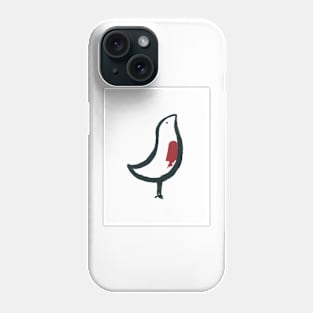 Little red-breasted bird Phone Case