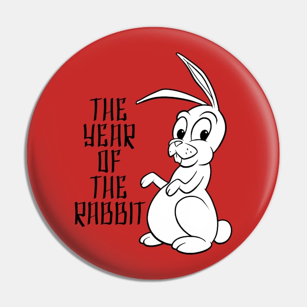 The Year of the Rabbit Pin by Generic Mascots