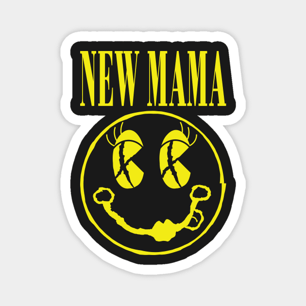 New Mama Vintage Grunge Style Magnet by pelagio