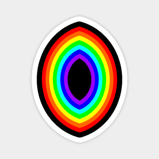 Double Rainbow Ellipse Magnet