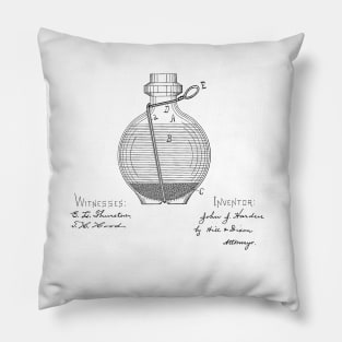 Hand Grenade Fire Extinguisher Vintage Patent Hand Drawing Pillow
