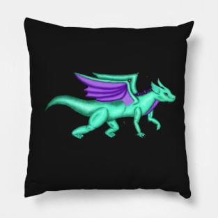 Green Emerald Dragon Pillow