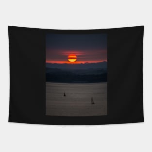 Sailing into the Sunset Tapestry