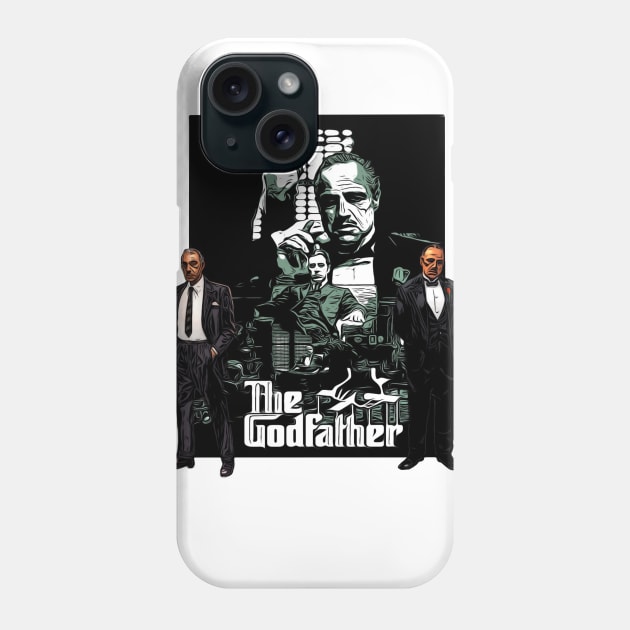 Godfather design artwork Phone Case by SAN ART STUDIO 