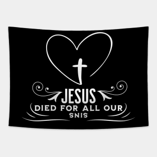 Jesus Died For All Our Sins Tapestry