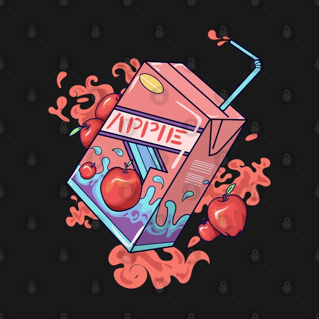 Cute Apple juice box by MiaArt365