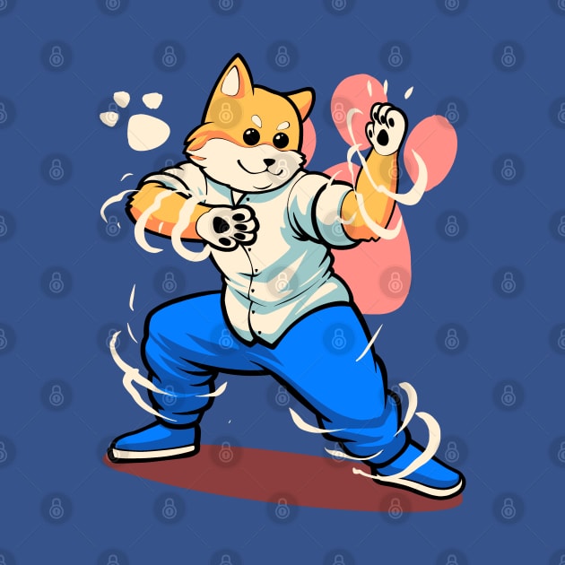 karate shiba dog by SINGINK