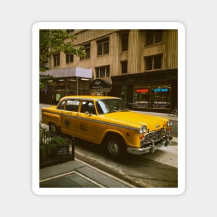 Yellow Cab Midtown Manhattan New York City Magnet