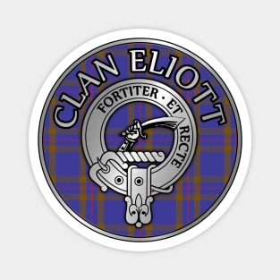 Clan Eliott Crest & Tartan Magnet