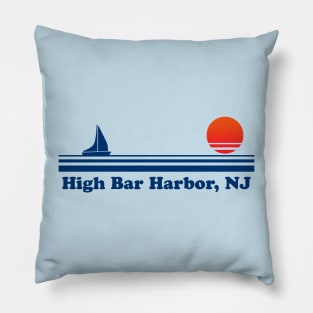 High Bar Harbor, NJ - Sailboat Sunrise Pillow