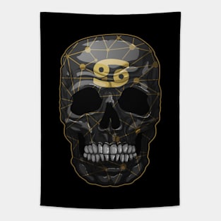 skull, zodiac signs, Cancer Tapestry
