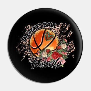 Aesthetic Pattern Toronto Basketball Gifts Vintage Styles Pin