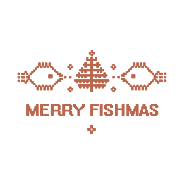 merry fishmas 8 bit by crackdesign