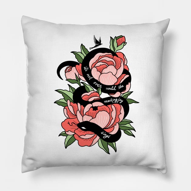 Ballard of songbirds and snakes Coriolanus snow Pillow by eternalshadeart