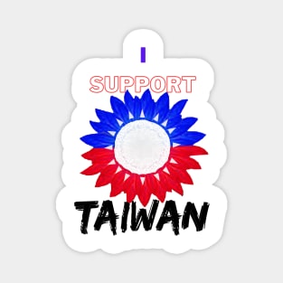 Sunflower of peace - I support Taiwan Magnet