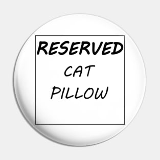 reserved cat pillow Pin