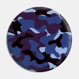 Deep Blue Camo Pin