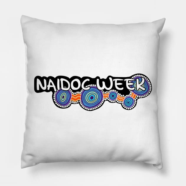 Aboriginal Art - Naidoc Week Pillow by hogartharts