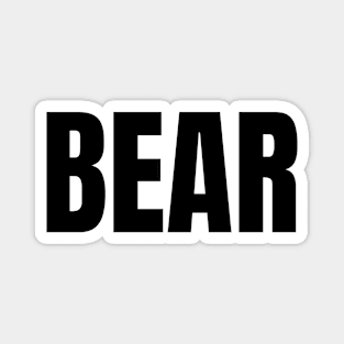 Bear Word - Simple Bold Text Magnet