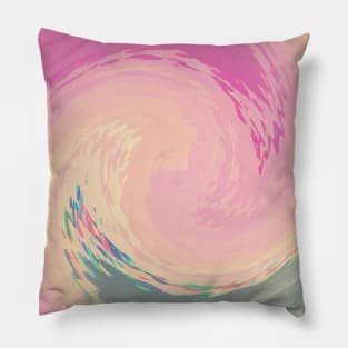 Swirl Of Soft Colors Lines Pillow