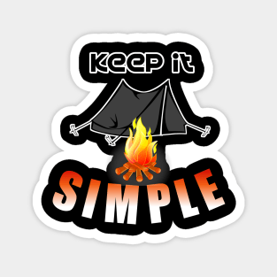 Keep It Simple - Camp Fire Magnet