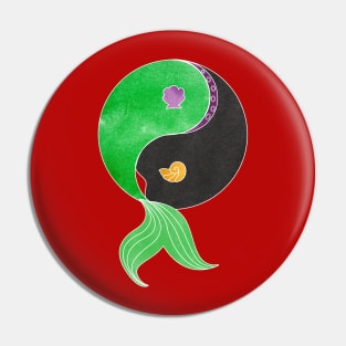 Yin-yang little mermaid Pin