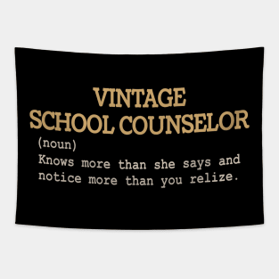 Vintage School Counselor - Old Type Tapestry