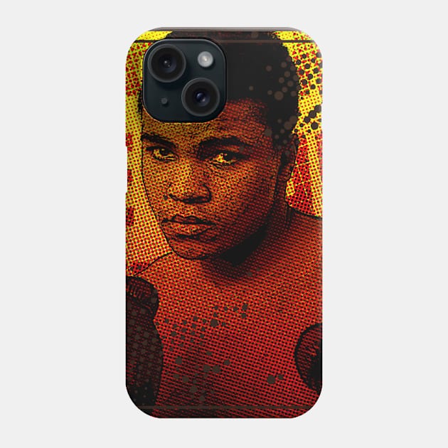 Muhammad Ali in Memorial Phone Case by darkbattle