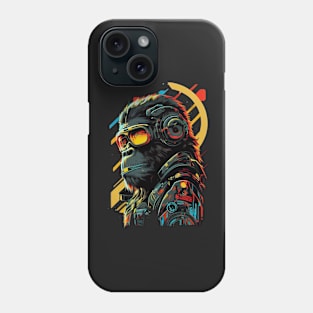 Anime Cyber Ape (Sci-Fi Ape Vintage Retro Future Design Cyberpunk Space Ape) Phone Case