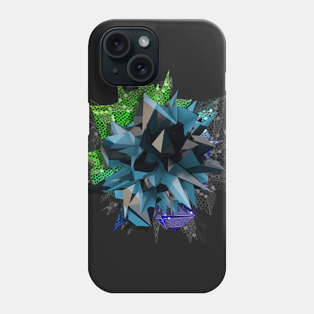 Displacement Abstract Flower Phone Case by PeteSakeDesigns