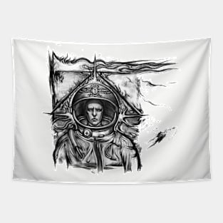 Cosmic Egypt Spaceman II Tapestry