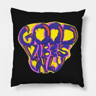 Good Vibes Only Graffiti Pillow